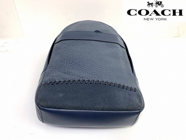 美品★送料無料★ コーチ メンズ COACH チャールズ ベースボール ステッチ スリングバッグ ボディバッグ ショルダー ★ コーチ メンズ COACH CHALS 美品☆コーチ 鞄