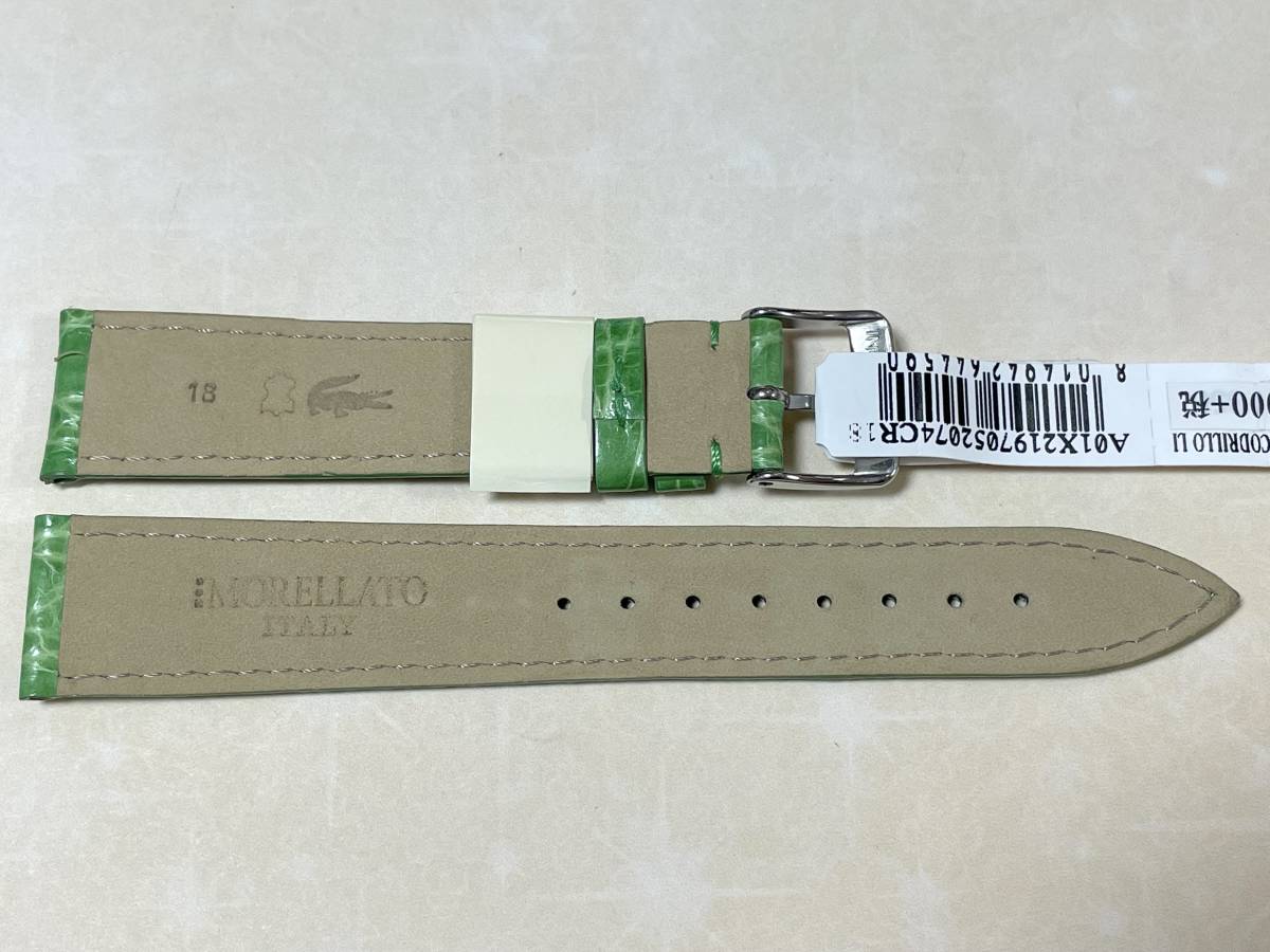 MORELLATO 18mm Green カイマンワニ TRACY