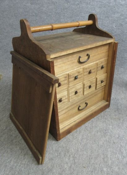 箪笥 [B31941] 高さ38cm 縦25cm 横29cm 盆石たんす 小道具入れ 盆景 アンティーク 和モダン インテリア