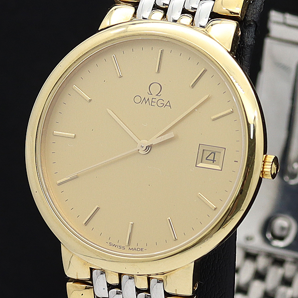 オメガ デビル ゴールド文字盤 1円 良品 手巻き 稼働 OMEGA Yahoo