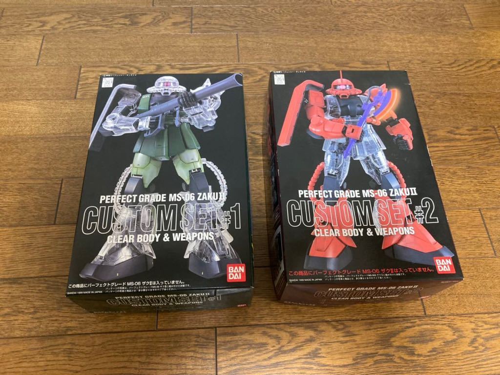 PG 1/60 ザクII +クリアカスタムセット#1+ クリアカスタムセット#2 PG 1/60 ザクII +クリアカスタムセット#1+ クリアカスタムセット#2 MS-