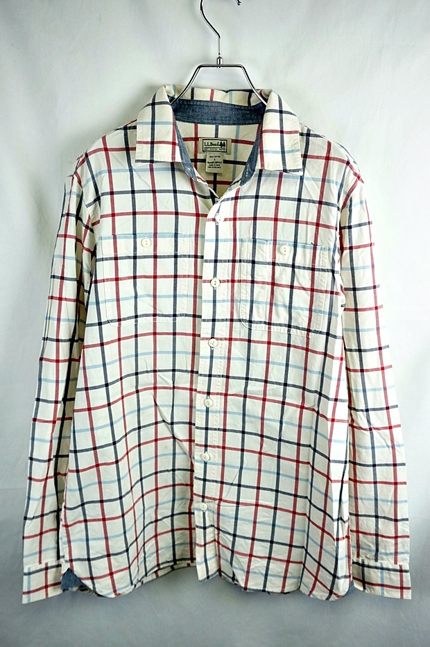 最安値，格安 A866 L.L.Bean エルエルビーン 長袖チェック柄シャツ ワークシャツ サイズL メンズ(男性用)｜売買されたオークション情報、yahooの商品情報をアーカイブ公開 - オークファン 男性用