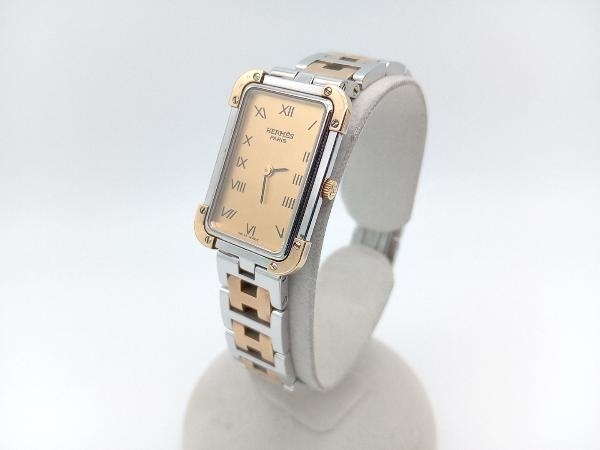 大得価，低価 ジャンク HERMES／CR1.220／可動品 クォーツ 腕時計