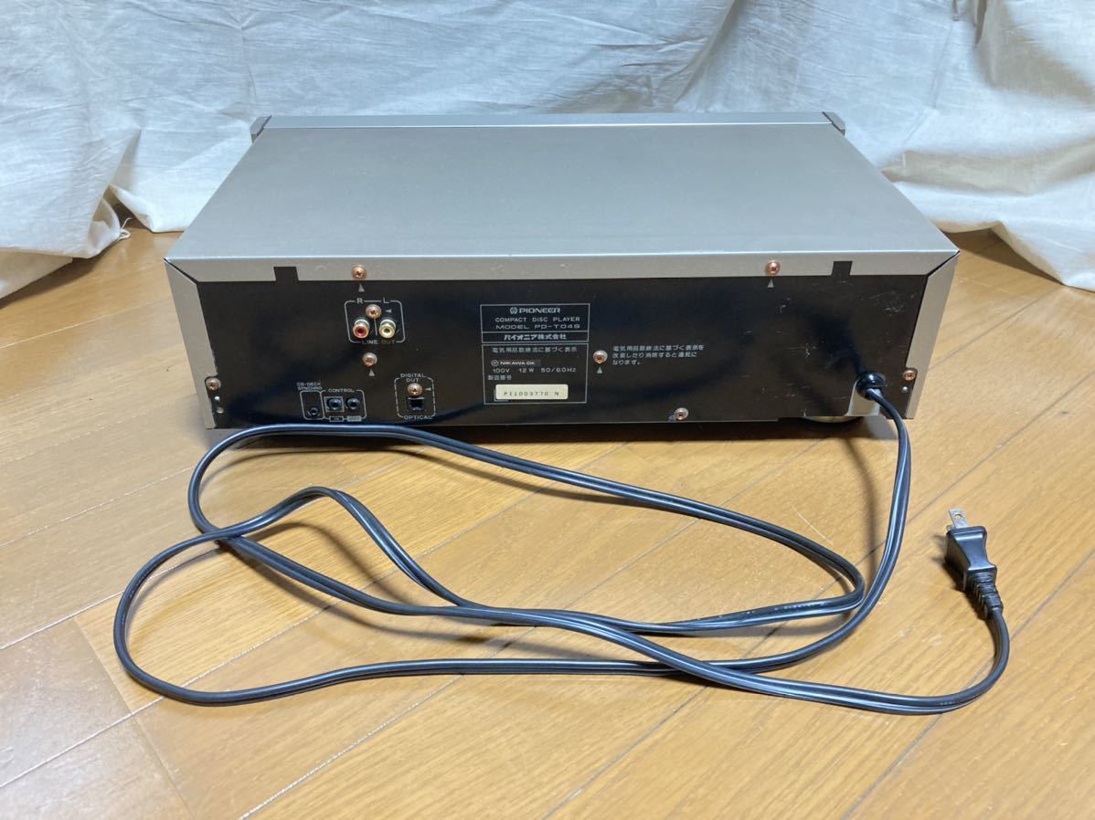 Pioneer パイオニアCDプレーヤー PD-T04S リモコン付き CU-PD071 Pioneer CDプレーヤー パイオニア 訳アリ品 Pioneer／パイオニアCDプレーヤーPD-T04S 無料