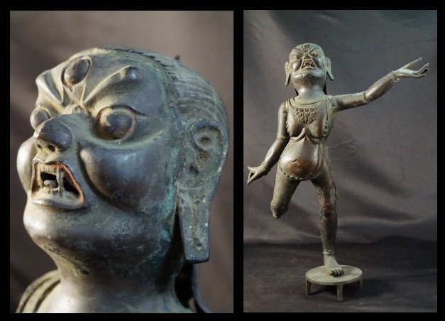 仏像 仏教美術 唐物 中国古玩 古銅造 チベット仏 時代物 中国美術 極上品
