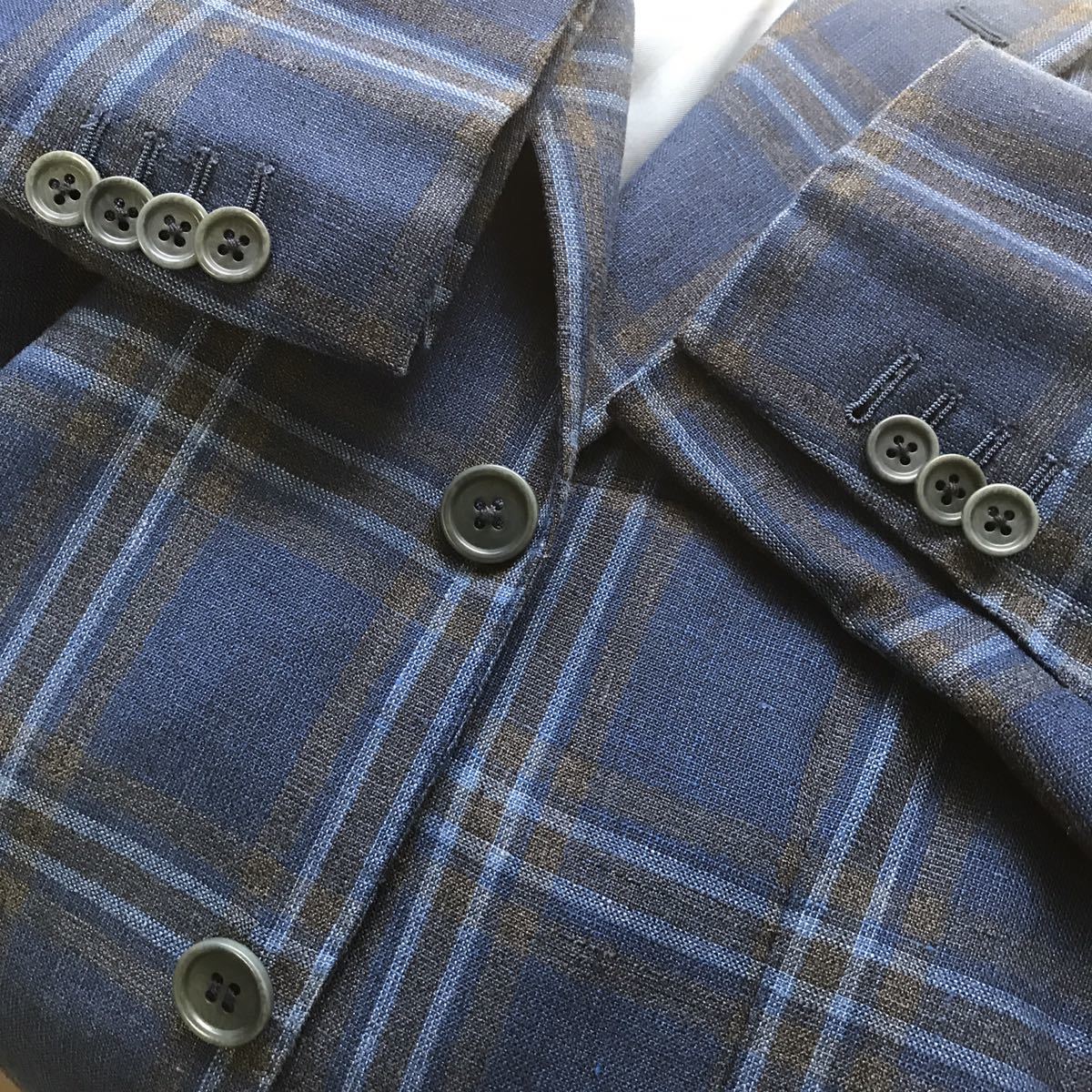 極美品 Belvest 44 ジャケット ウール リネン BEAMS F 別注 テーラード 