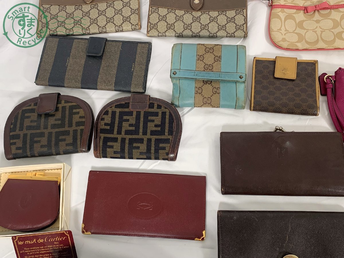09212220　〇 1円～ ブランド まとめ 財布 ポーチ 等 46点 Louis Vuitton グッチ プラダ CELINE フェンディ カルティエ クロエ 中古 大量 1円 1円スタート ブランド小物類50点まとめ売り Yahoo!オークション ポール・スミス冬ボーナスで買うべき「ブランド財布」BEST30