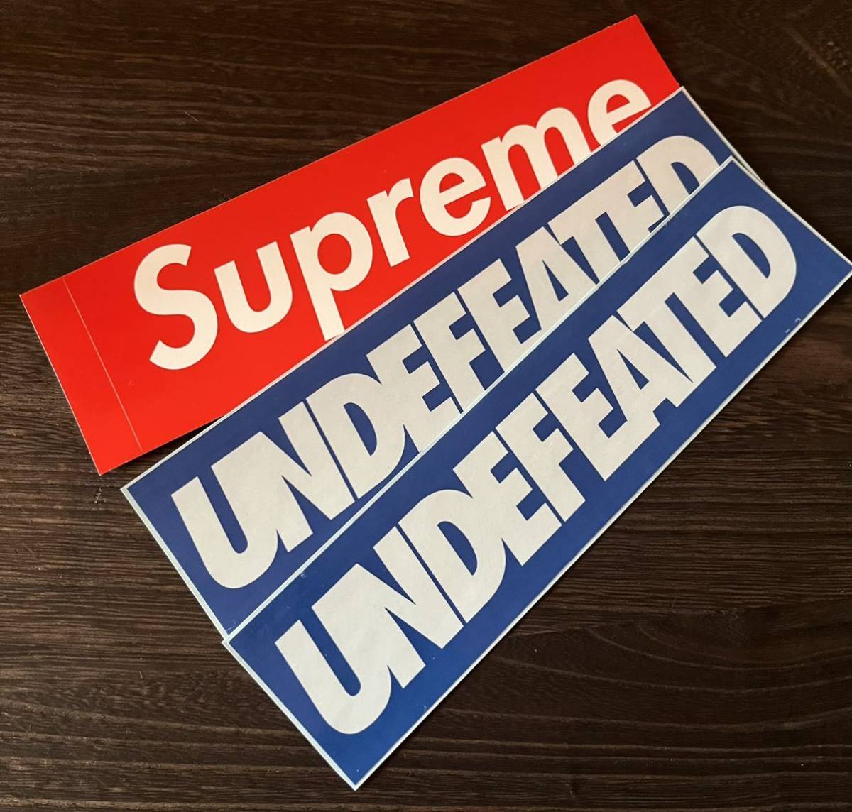 Supreme UNDEFEATED Sticker シュプリーム アンディーフィーテッドステッカー3枚セット(シュプリーム)｜売買された ...