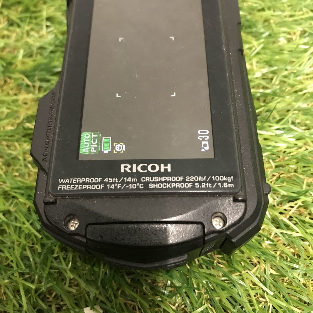 ☆【現状品】初期化済み RICOH リコー WG-70 オレンジ デジタルカメラ
