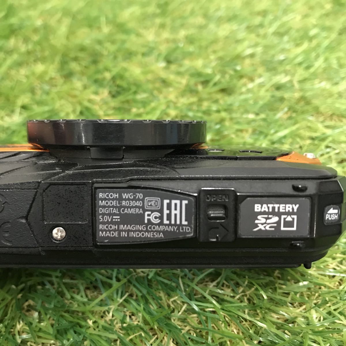 ☆【現状品】初期化済み RICOH リコー WG-70 オレンジ デジタルカメラ