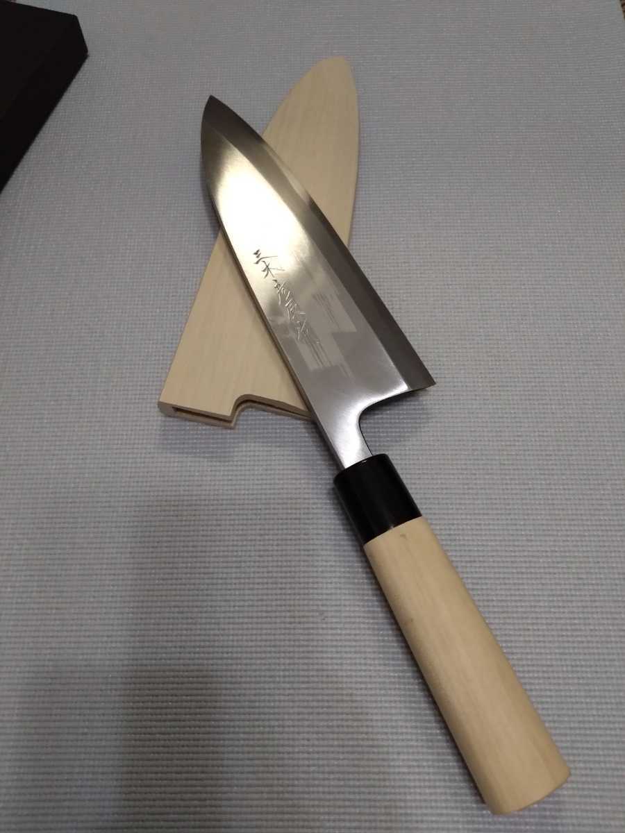 数量限定，定番 出刃庖丁三木特産大刃 日本鋼 朴鞘付 7寸(出刃包丁)｜売買されたオークション情報、yahooの商品情報をアーカイブ公開 - オークファン 包丁