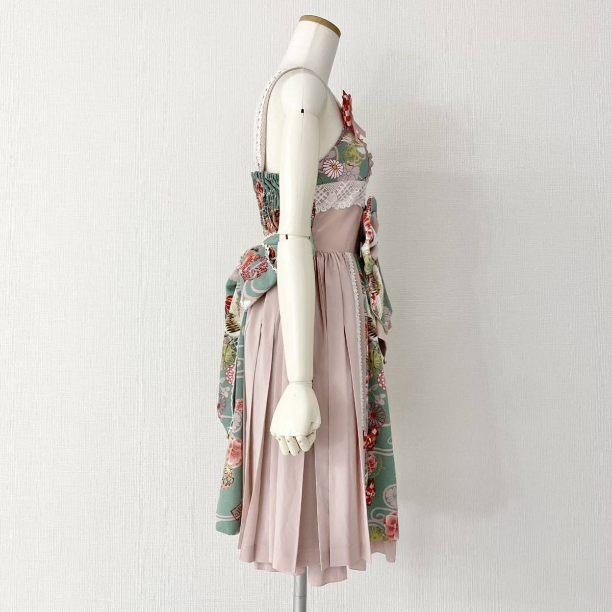 Ei21《美品》metamorphose メタモルフォーゼ ギャザーワンピース  