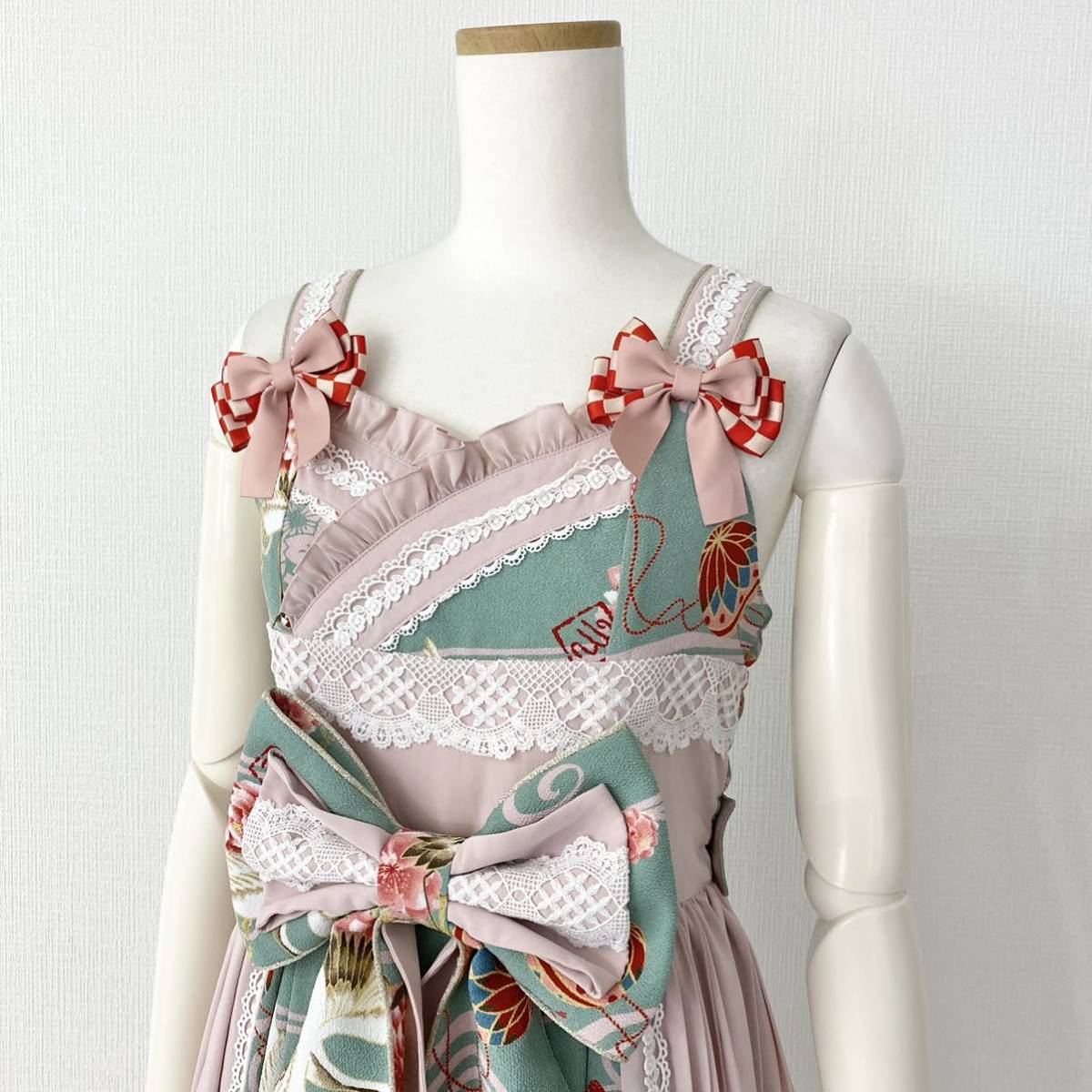 Ei21《美品》metamorphose メタモルフォーゼ ギャザーワンピース  