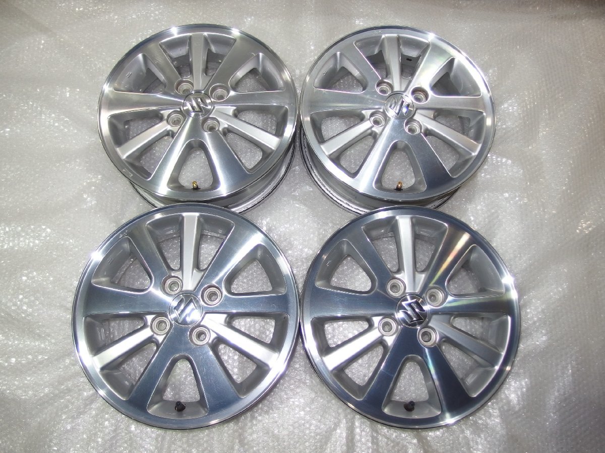 スズキDA17Wエブリィワゴン純正14インチアルミホイールのみ4本 14x4.5j 