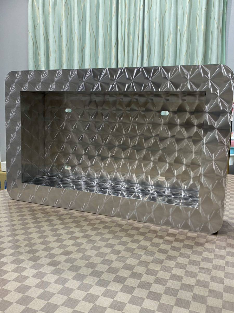 ナンバー枠R型デコトラ ステンレス304ウロコ 大型用 厚み1.5ミリ 長さ  