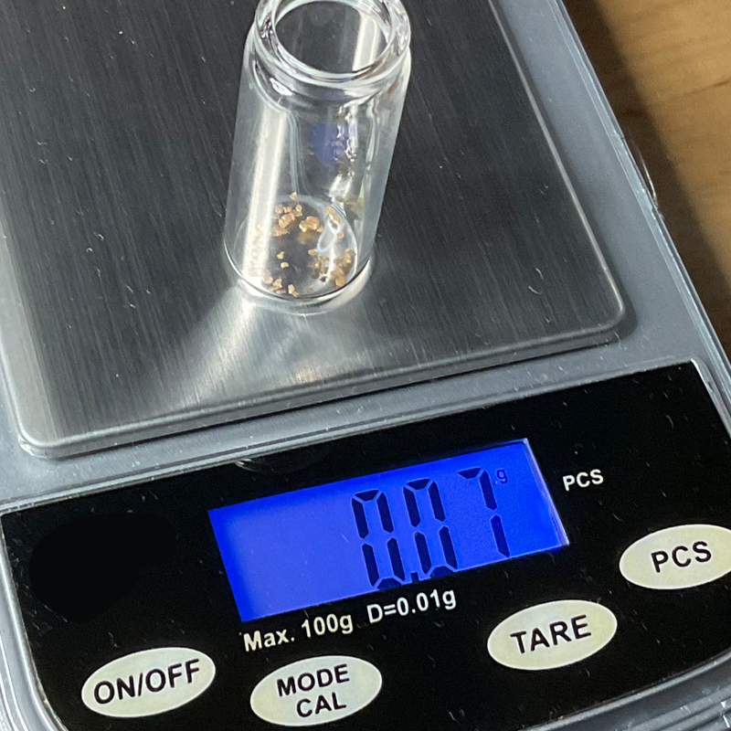 ☆砂金☆北海道新十津川町産☆ 40粒 0.07g 石喰い トレジャー