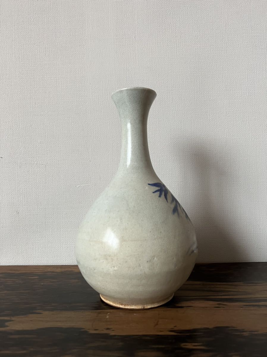 李朝 花瓶 骨董 朝鮮美術 徳利 時代物 高麗青磁 花入 花器 瓶 古美術