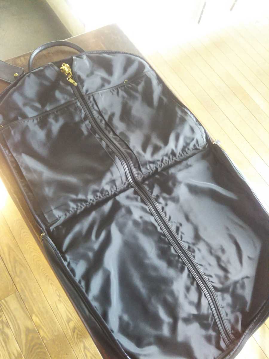 美品! 最高級! COACH メンズ オールレザー ガーメントバッグ G8S-0589 