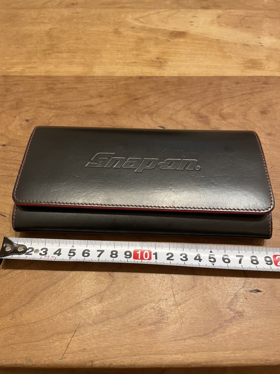 Snap-on　スナップオン　長財布　革製 スナップオン snap-on ロングウォレット 長財布 ブラック ハーレー