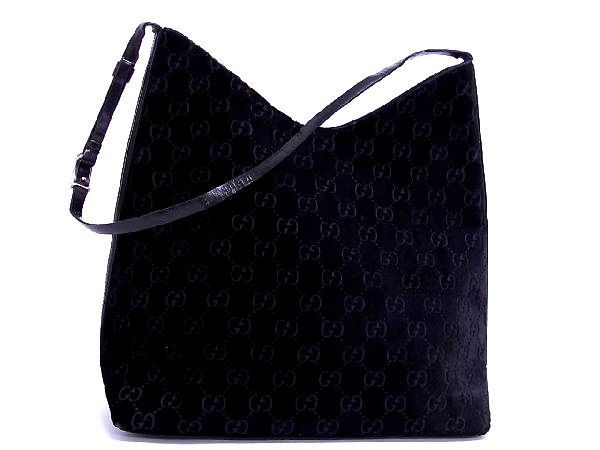 グッチ GUCCI GG柄 ワンショルダーバッグ ベロア 総柄 ベロア（バッグ 