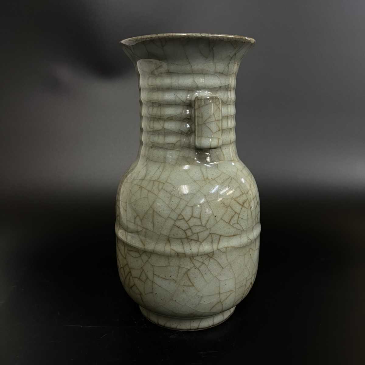 中国 宋代 官窯 龍泉窯 青磁 花瓶 
