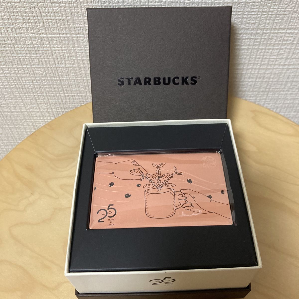 PIN未削り】スターバックスカード 25周年 ステンレス仕様 送料無料