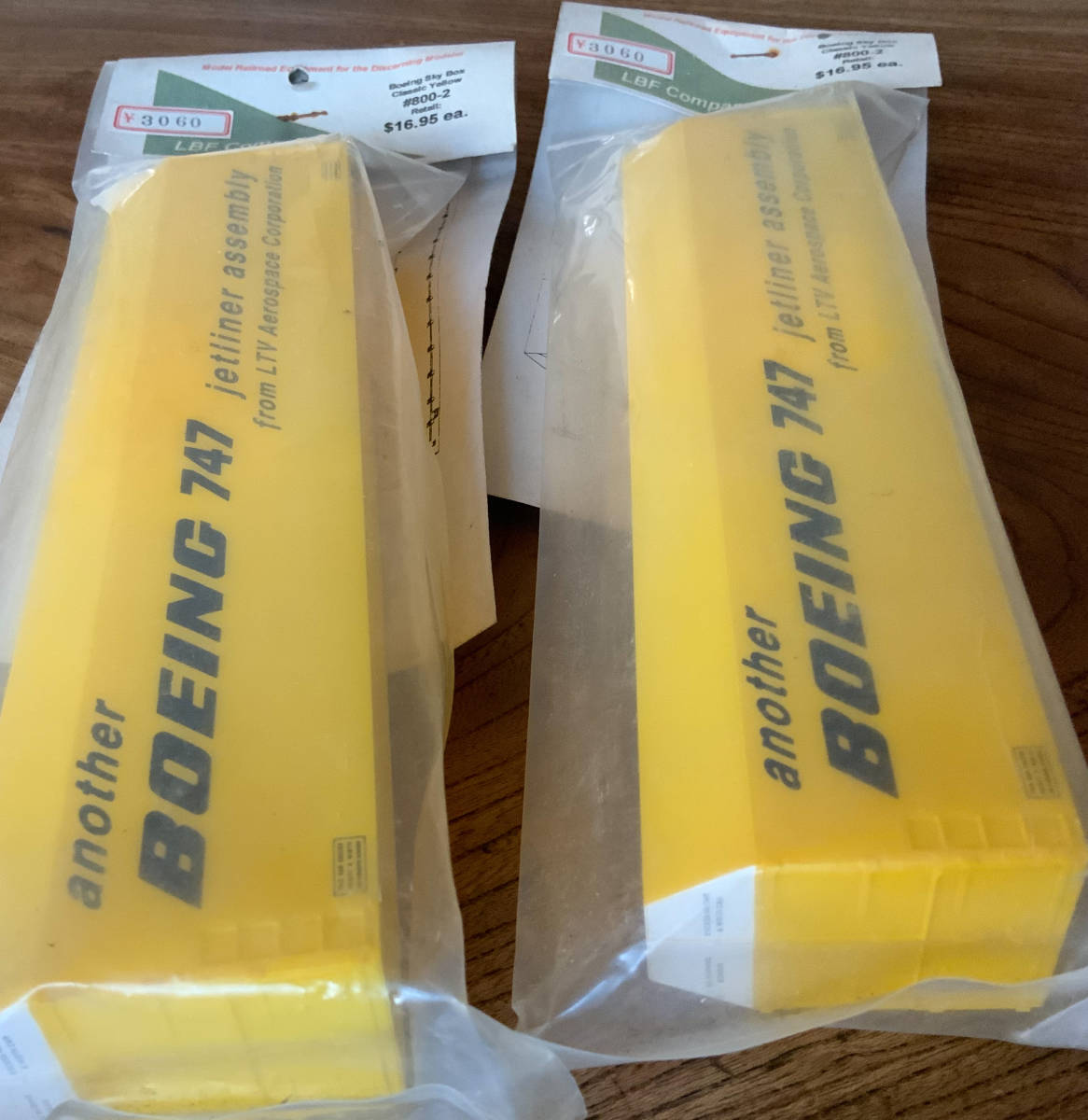  LBF Boeing Sky Box Classic Yellow #800-2 2セット(HOゲージ)｜売買されたオークション情報、yahooの商品情報をアーカイブ公開 - オークファン その他