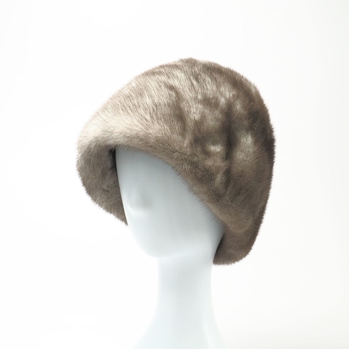 ME3420▽ミンクファー/MINK/ブルーアイリミンク/リアルファー*アトリエどら猫*ロシア帽/コサック帽/ファーキャップ/帽子*約56.5cm