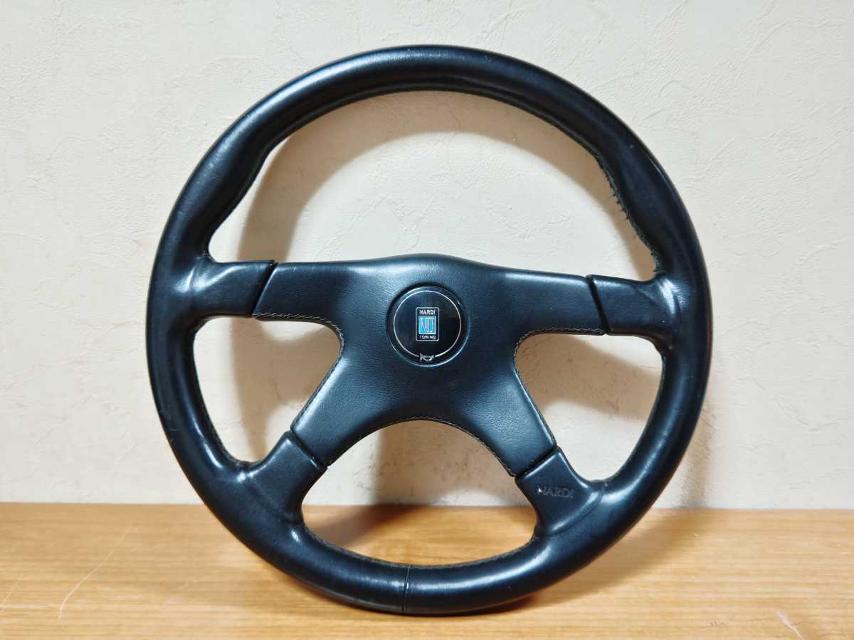 レザー ナルディステアリング NARDI レザーステアリングホイール350MM