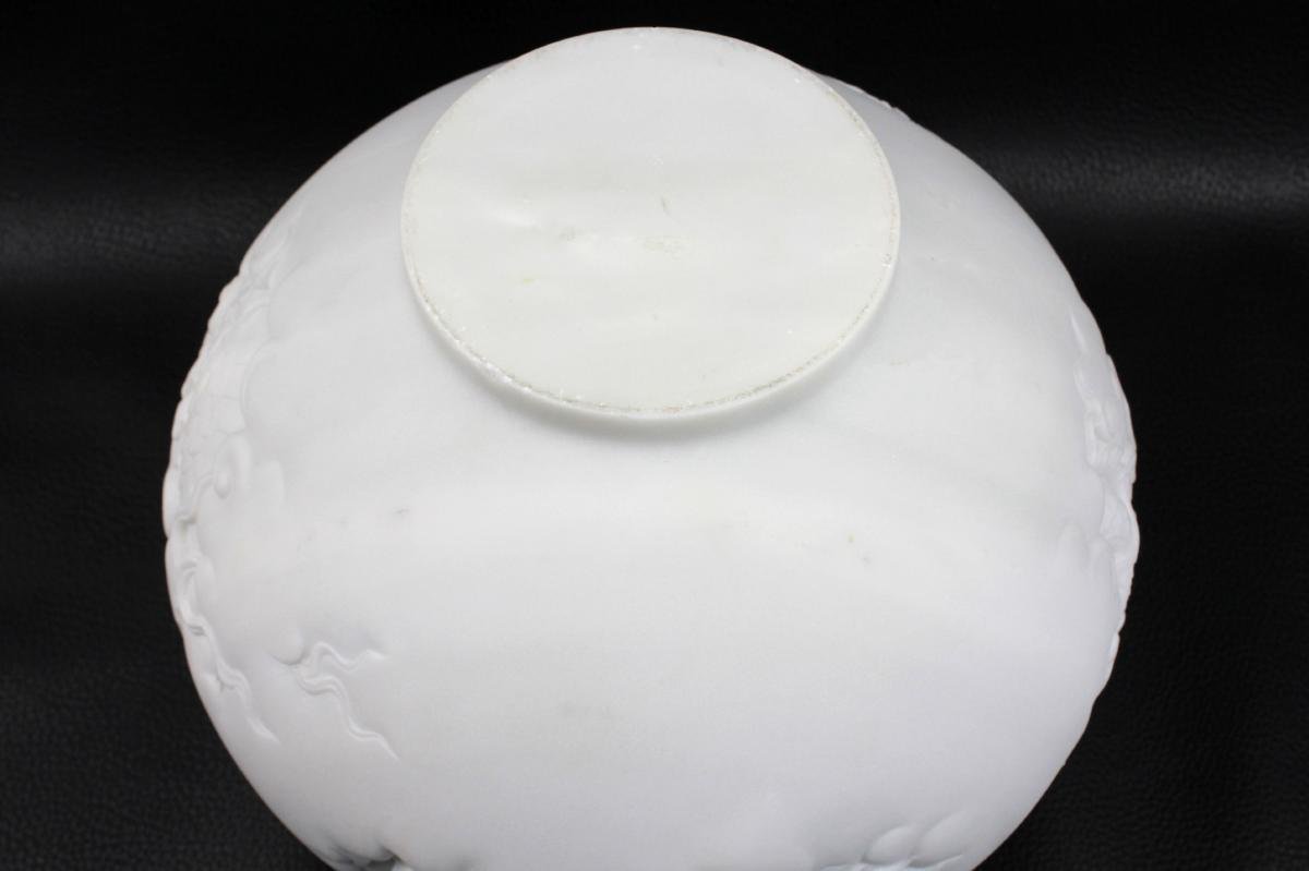 大理石製 壺 ツボ 龍彫刻 全高245mm 重さ11.6kg 統一教会(東洋彫刻