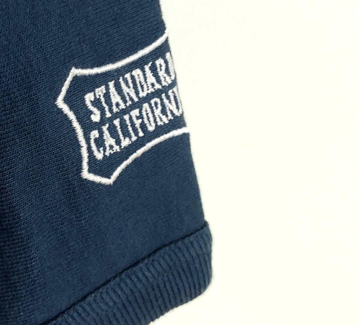 1円スタート☆ STANDARD CALIFORNIA US Cotton Sweat Cardigan NAVY