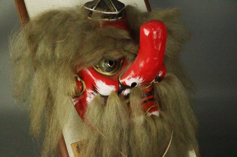 石見神楽 神楽面 耕山作 天狗面 伝統工芸(東洋彫刻)｜売買された