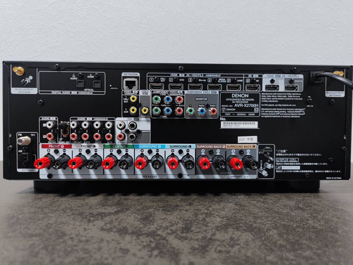 AVR-X2700H AVアンプ DENON 2020年 AVサラウンドレシーバー デノン 