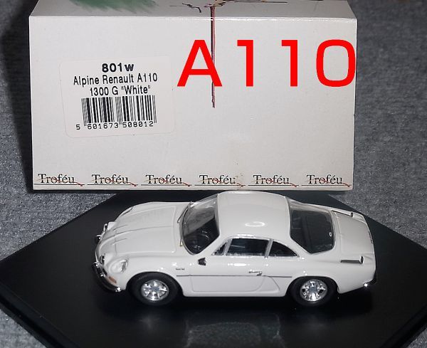 801w 1/43 アルピーヌ ルノーA110 1300G ホワイト ALPINE RENAULT