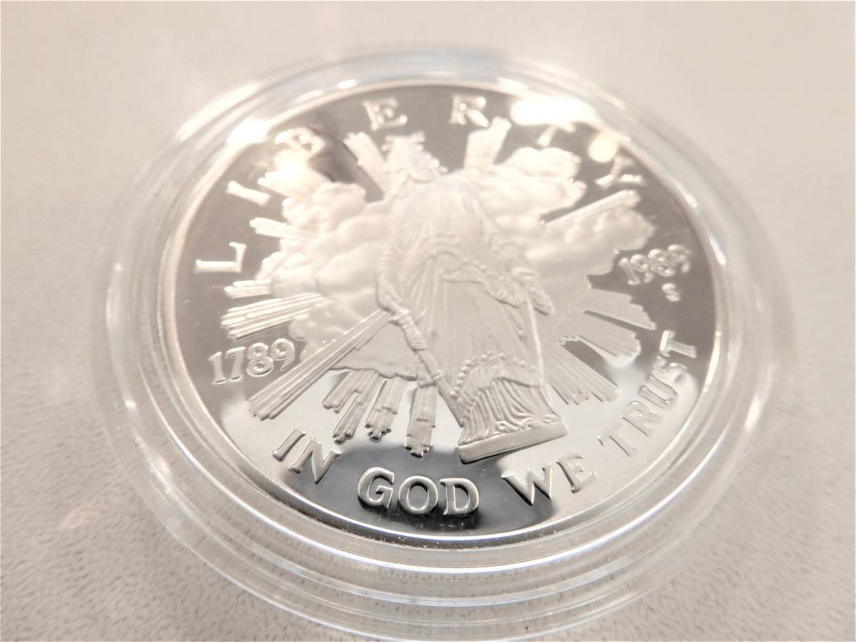 ☆アメリカ 1989 1ドル銀貨 プルーフ 議会制定200年記念☆ 硬貨 世界