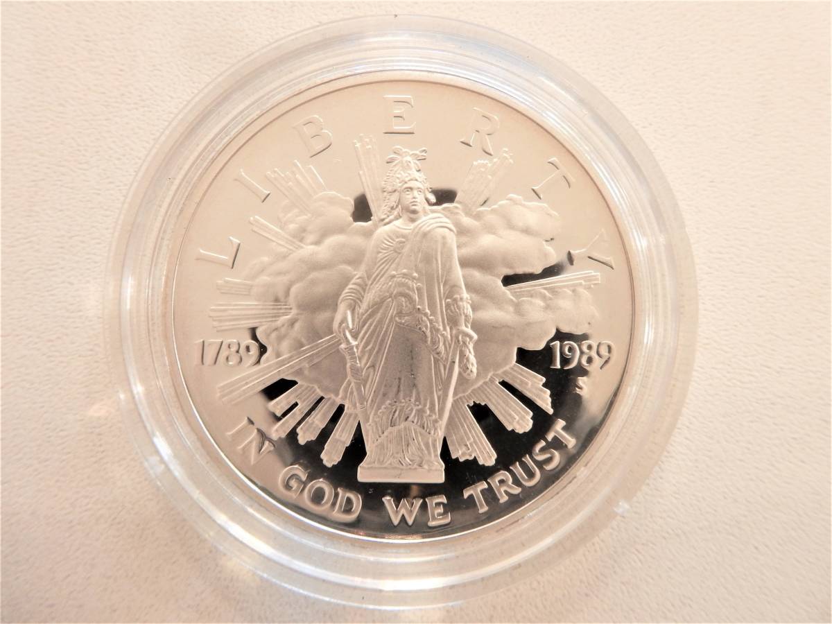 ☆アメリカ 1989 1ドル銀貨 プルーフ 議会制定200年記念☆ Yahoo