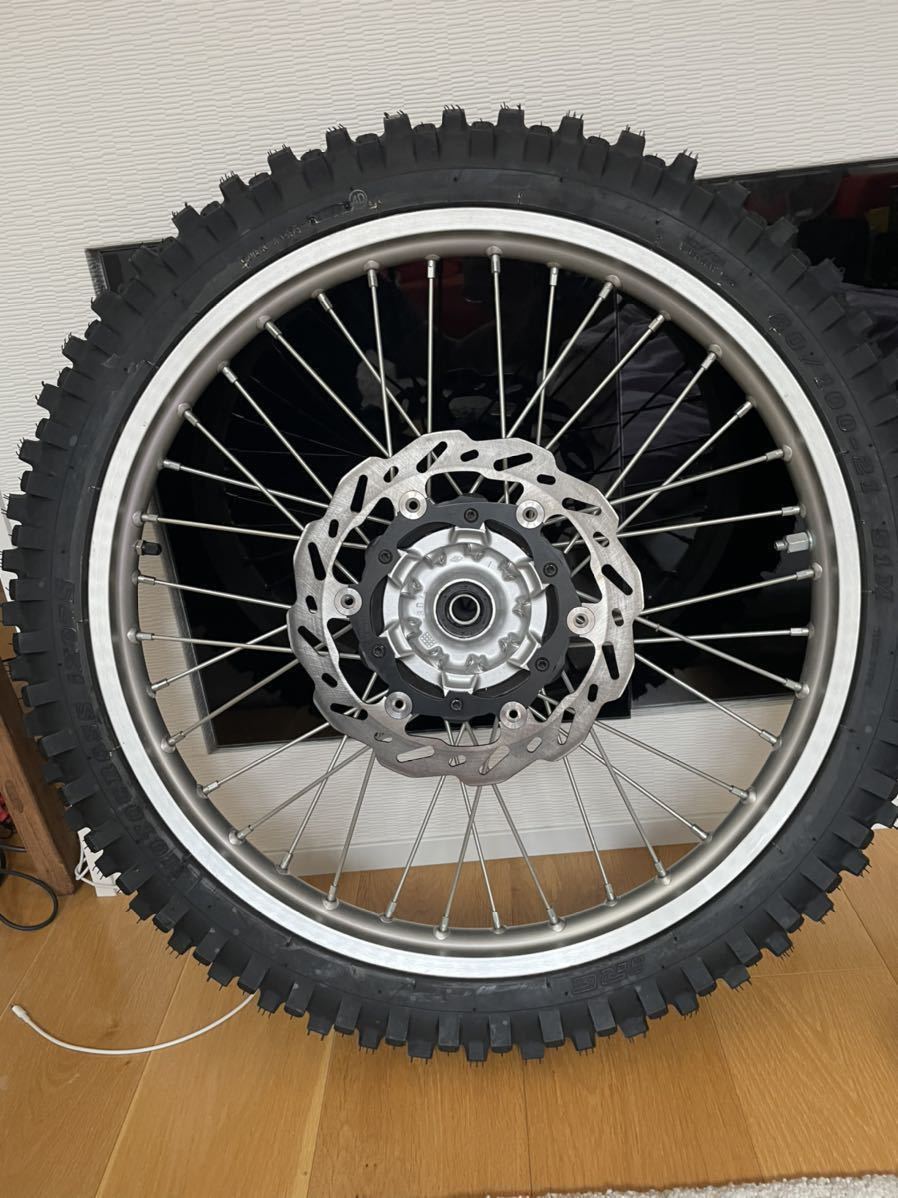 ヤマハ WR250R ホイール 新品タイヤ 新品ヘビーチューブ エンデューロ 