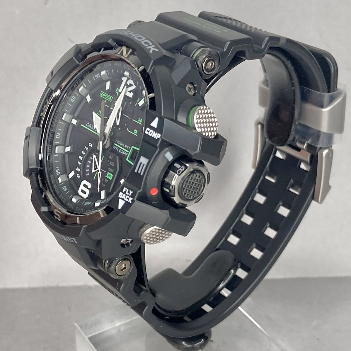 極美品 ベゼル/バンド新品交換済 G-SHOCK GW-A1100-1A3JF グラビティ 