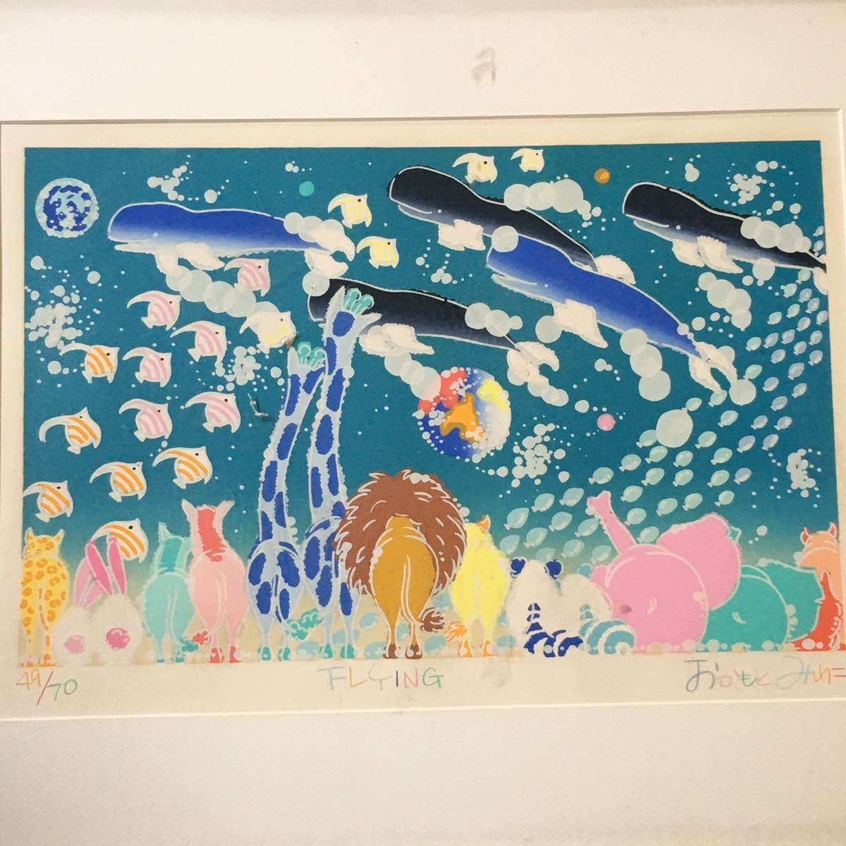 おかもとみわこ シルクスクリーン - 版画 メルカリ テンコレクション 
