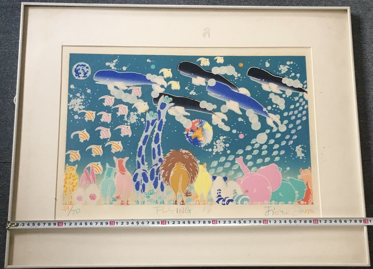 おかもとみわこ シルクスクリーン - 版画 メルカリ テンコレクション 