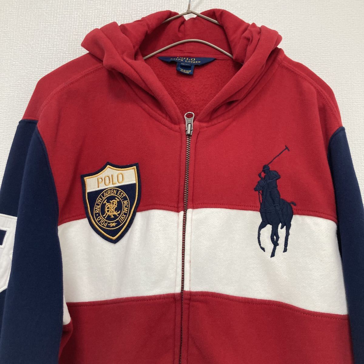 POLO RALPH LAUREN ラルフローレン　パーカー　ビックポニー　刺繍ロゴ　ジップアップパーカー スウェット ビッグポニー ビッグロゴ　XL RALPH LAUREN ラルフローレン 海外ブランド・ファッション通販 KING (ポロ・ラルフローレン)