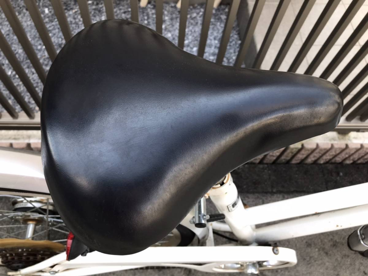 中古】サイモト自転車 Mollis 自転車 軽快車 ホワイト 6段変速 26型(26  