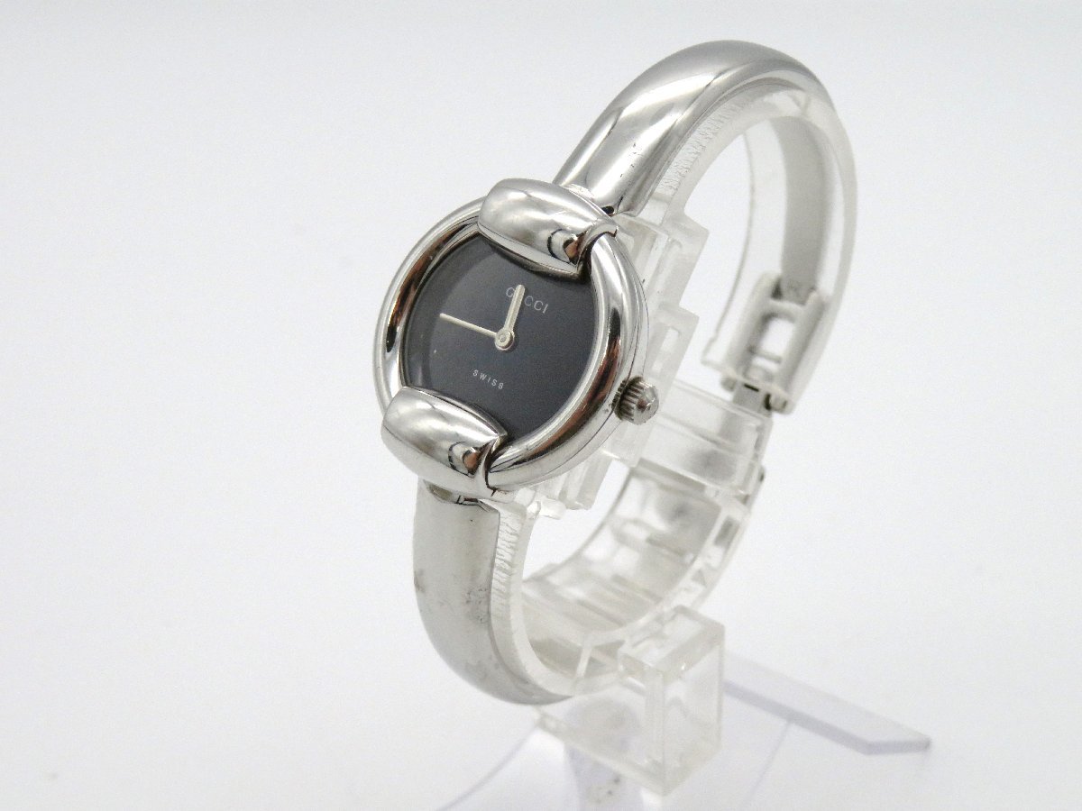 1400L グッチ クオーツ ブラック 1円開始◇稼働◇ Yahoo!オークション