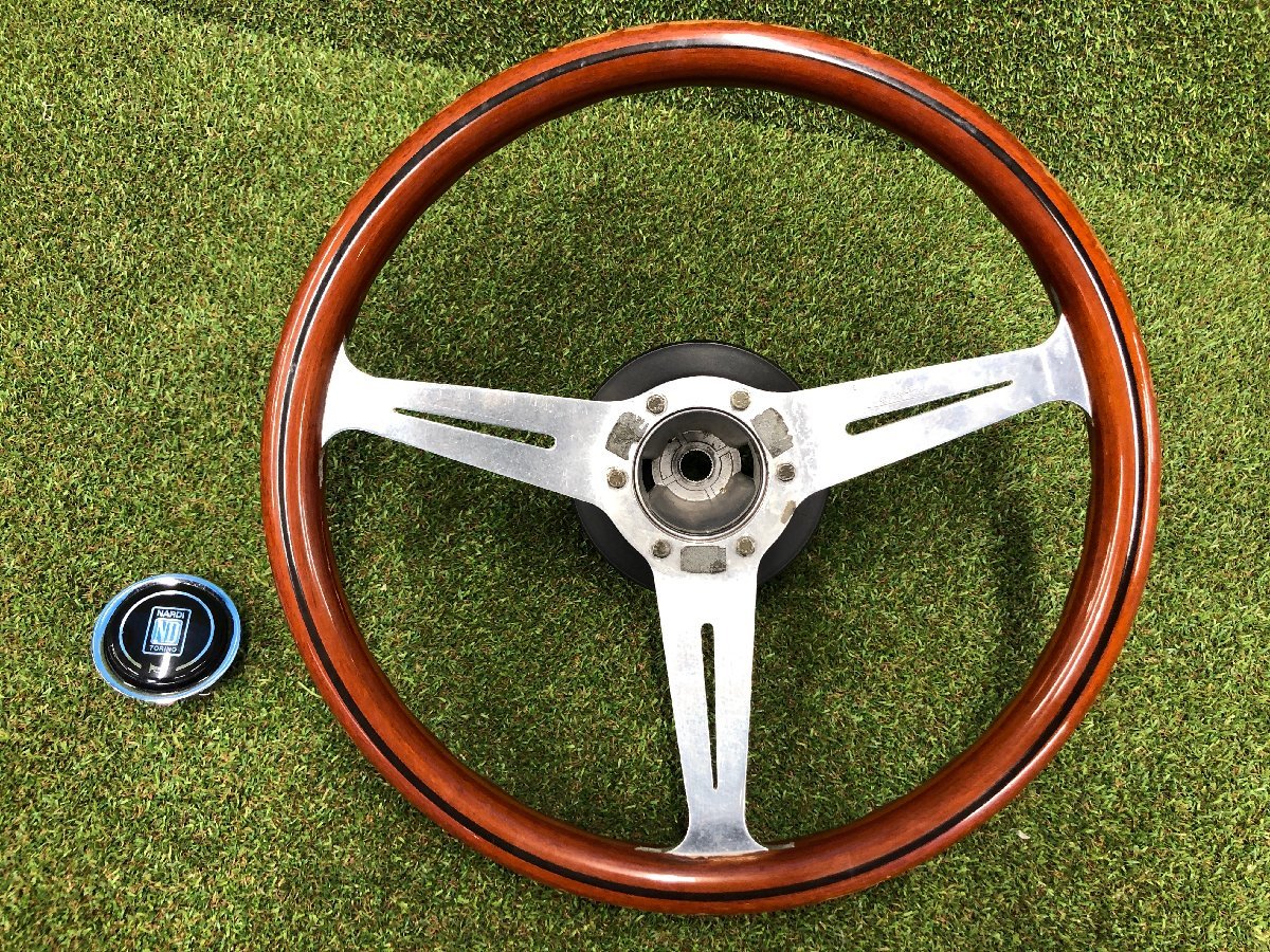 社外 ホンダ バモス HM1 NARDI ナルディ ウッド ハンドル 36パイ 中古
