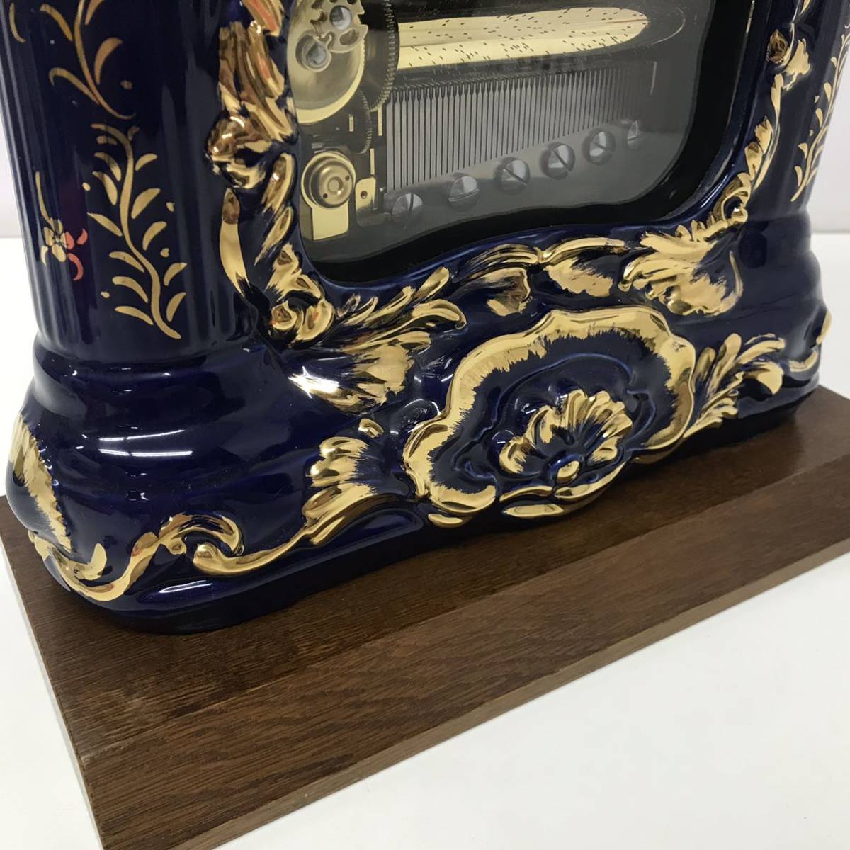 サンキョー オルフェウス マホガニー材 木製オルゴールSankyo