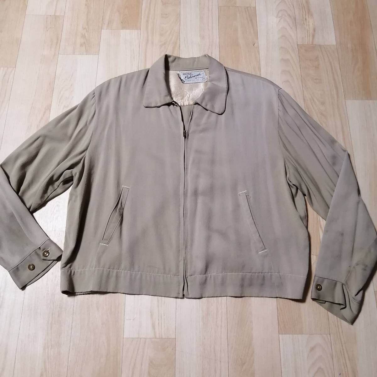 50s ビンテージ ヘラクレス シアーズ ギャバジャン レーヨン シャツ 