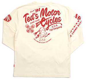 テッドマン/ロンT/ホワイト/XXL/TDLS-346/エフ商会/カミナリモータース