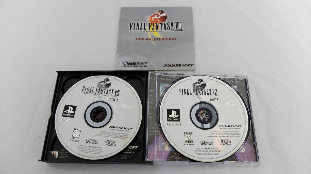 動作未確認 PS ソフト 4枚組 北米版 FINAL FANTASY VIII ファイナル