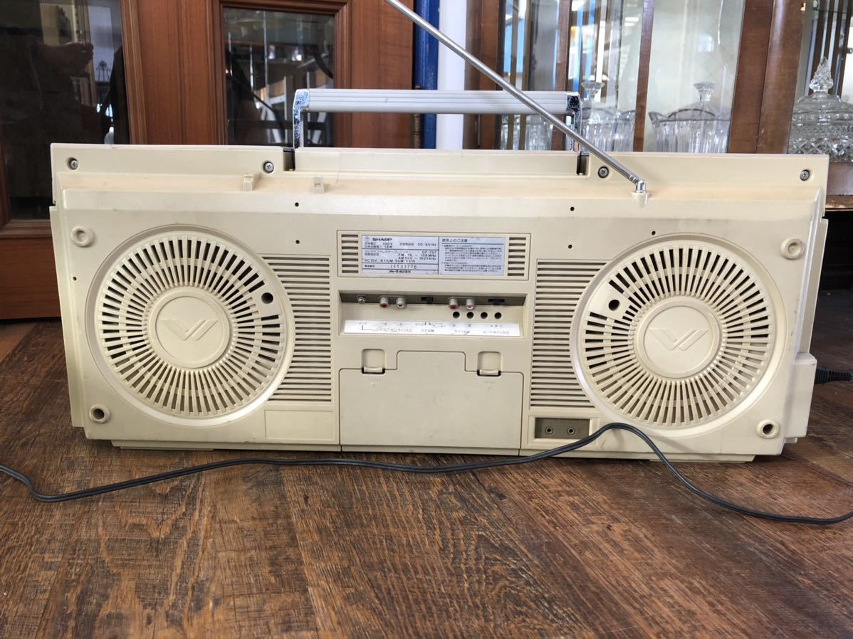 SHARP シャープ ラジカセ GF-757 カセット ラジオ ビンテージ SHARP シャープ ラジカセ GF-757 カセット ラジオ ビンテージ