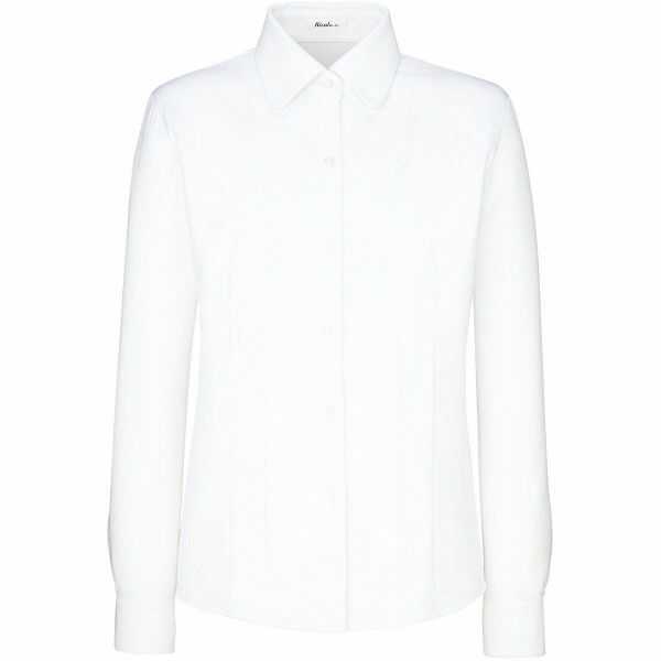 【新品】２１号　ボンマックス　長袖ブラウス　シャツ　RB４１４８　白　ホワイト　会社事務服　制服　大きいサイズ　タグ付き　透けにくい